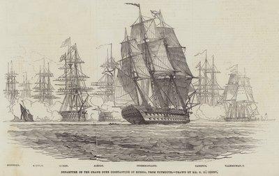 Partenza del Granduca Costantino di Russia, da Plymouth da Nicholas Matthews Condy